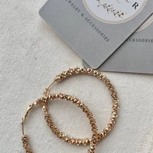 گوشواره حلقه ای خاویاری